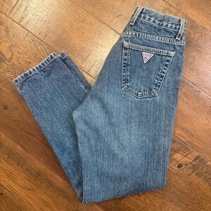 Guess Vintage Blue Women Mom Jeans